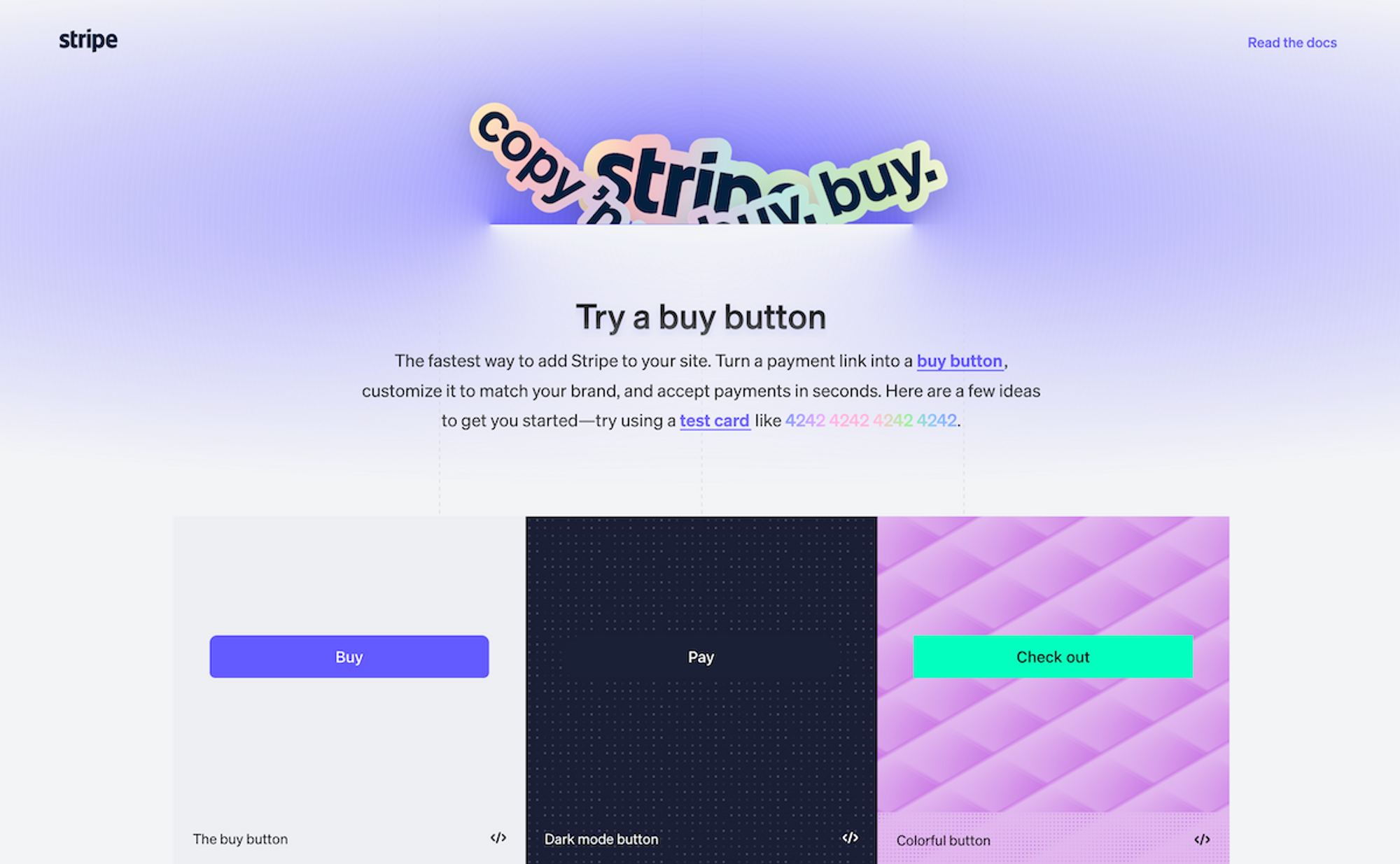 Stripe Buy Button